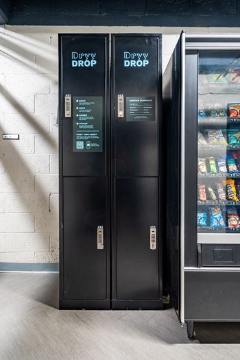 Dryy Drop dry cleaner lockers at The York and Potomac Park in Foggy Bottom NW Washington DC 20006